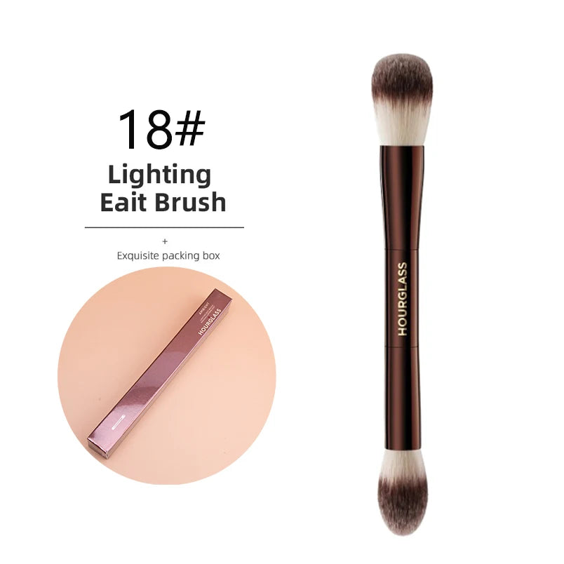 Hourglass Makeup BrushesRetractable Kabuki Brush Face Contour Foundation Buffing Brush Travel Foundation Brush with Box