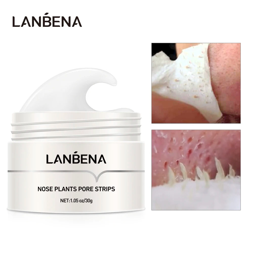 LANBENA Blackhead Remover Nasal Membrane Nose Strip Cleaner Pores Peeling Deep Cleansing Blackhead Acne Skin Care Product