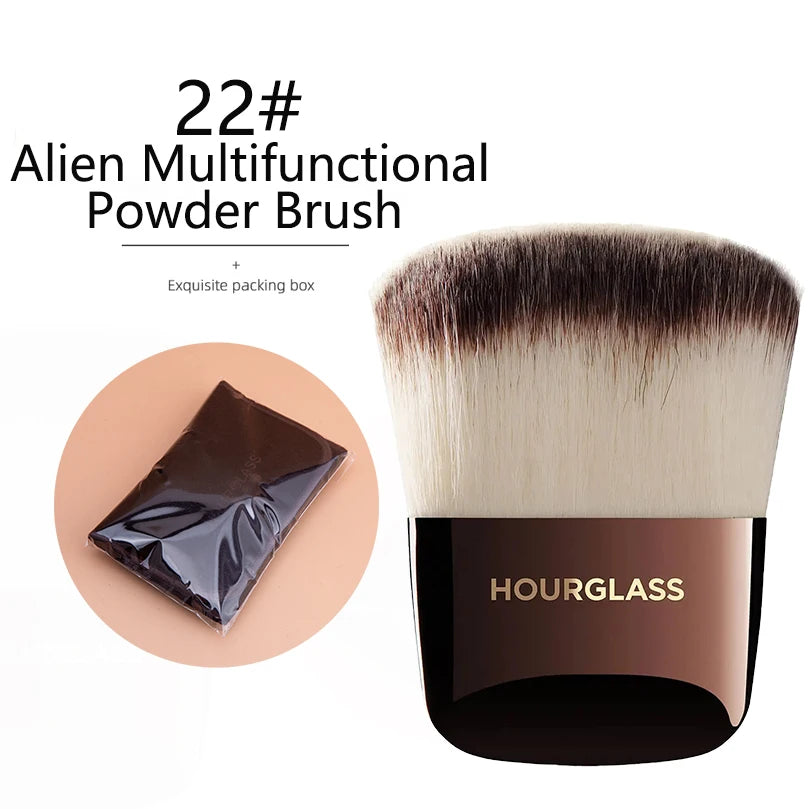 Hourglass Makeup BrushesRetractable Kabuki Brush Face Contour Foundation Buffing Brush Travel Foundation Brush with Box