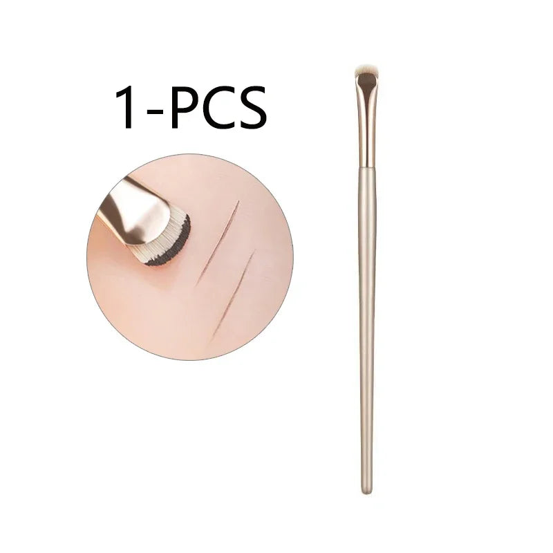 Upgrade Blade Eyeliner Brush Ultra Thin Fine Angle Flat Eyebrow Brush Under The Eye Makeup Brushes Precise Detail Brush white