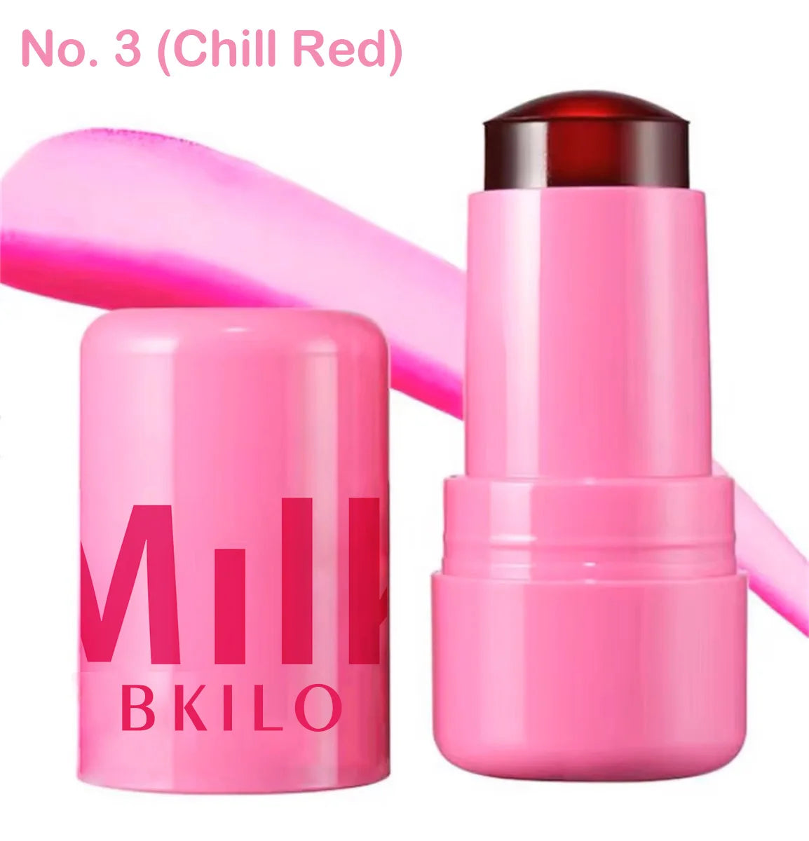 3-in-1 Milk Jelly Tint Facial Blusher Wand Moisturized Long Lasting Matte Rouge Cheek Contour Lipstick Sticker Beauty Makeup