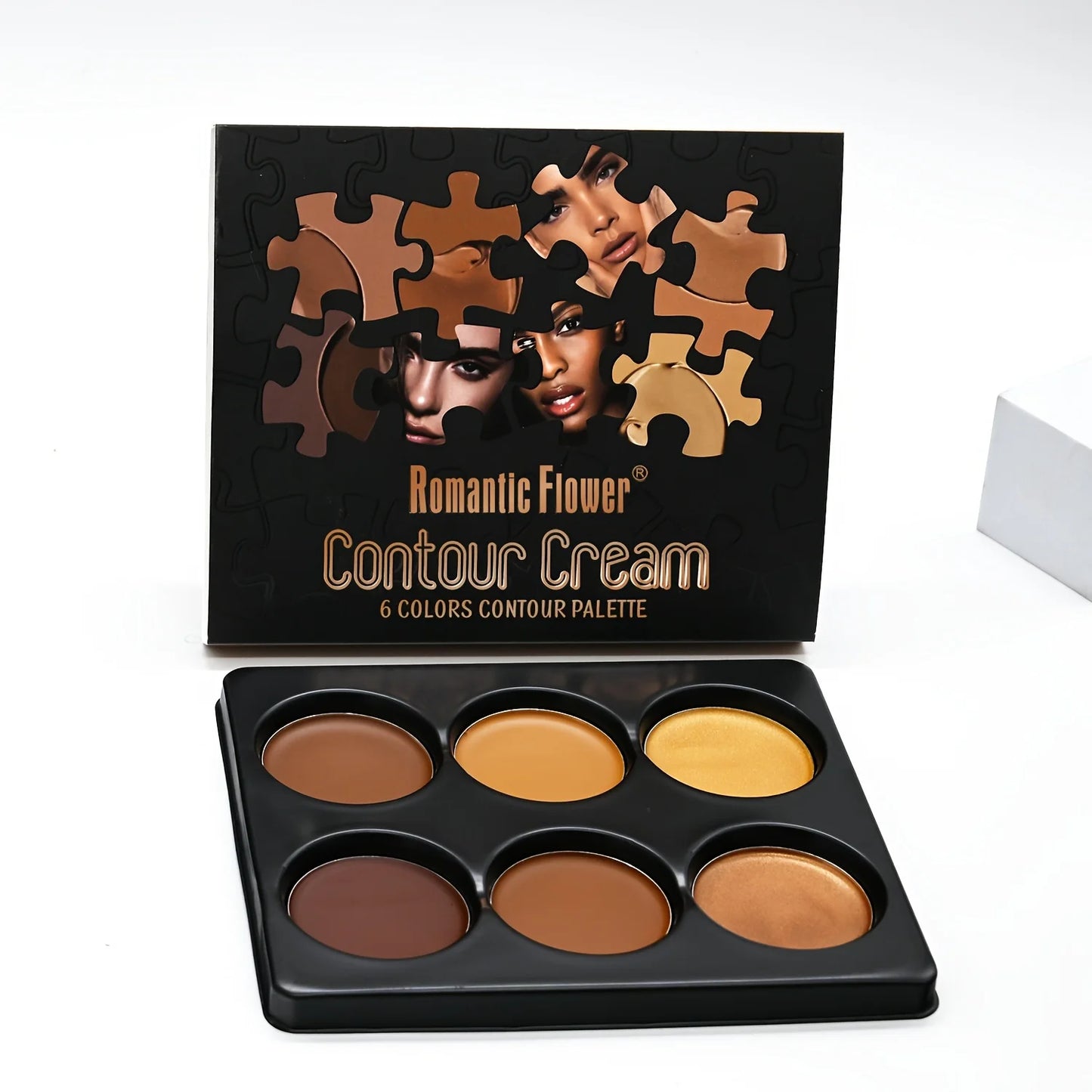 6-color Contour Cream Palette, Long-lasting Concealer Foundation, Coverage For Blemishes, Creates Perfect Natural Glow 3D Look