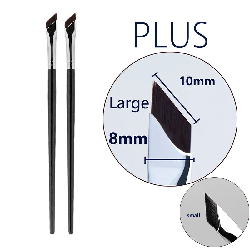 Upgrade Blade Eyeliner Brush Ultra Thin Fine Angle Flat Eyebrow Brush Under The Eye Makeup Brushes Precise Detail Brush white