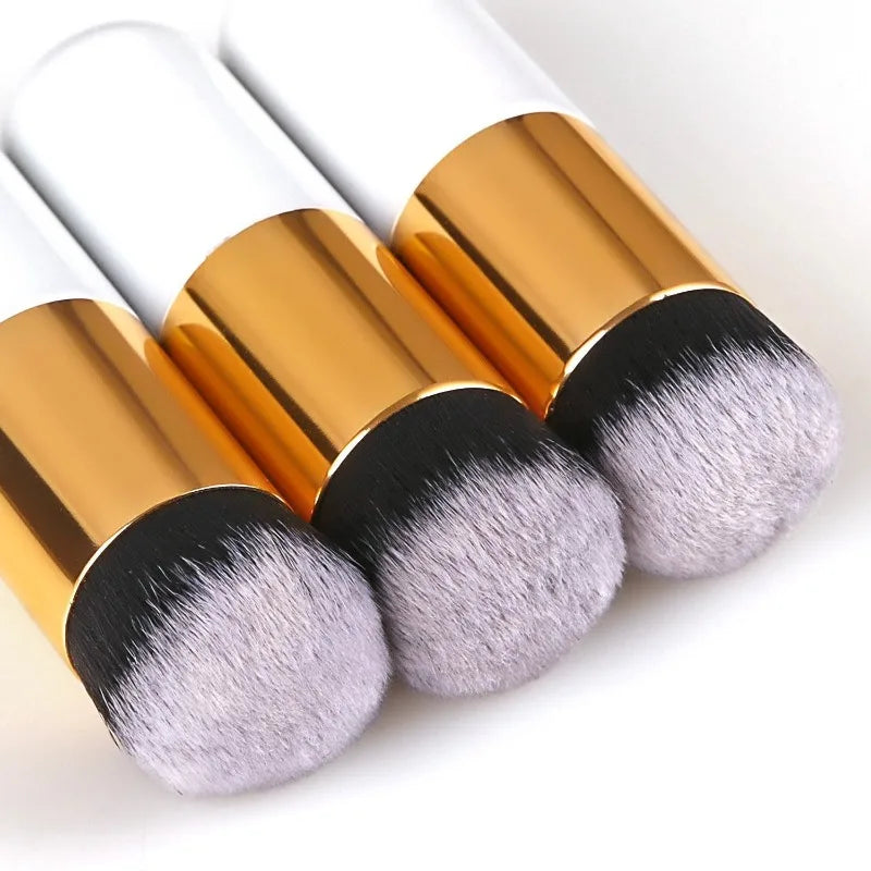 1Pcs New Chubby Pier Foundation Brush Flat Cream Makeup Brushes Professional Cosmetic Make-up Brush