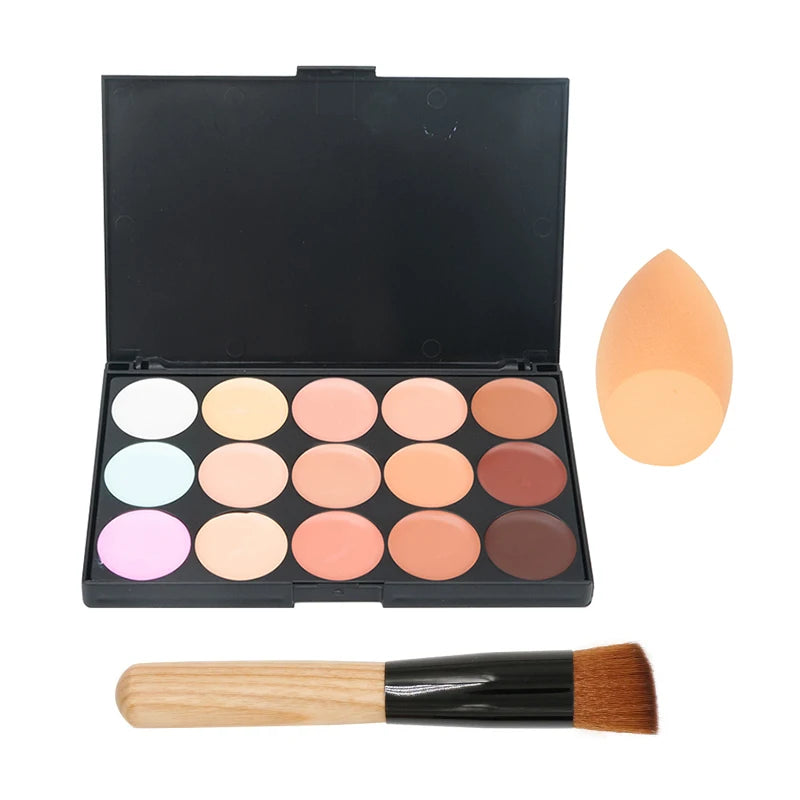 15 Colors Face Concealer Camouflage Cream Contour Palette Maquillaje Profesional Foundation Paleta Concealer