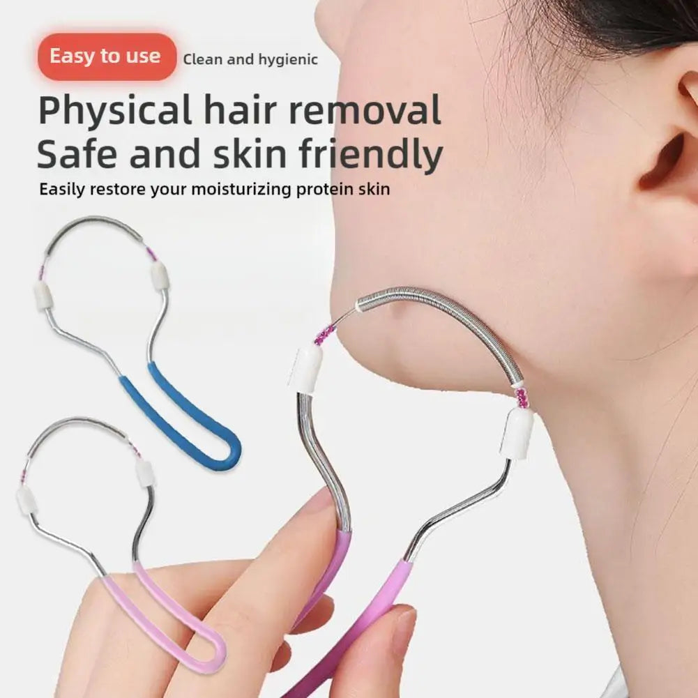 Safe Handheld Spring Roller Women Facial Hair Removal Epilator Beauty Epilator Roller Face Care Massager Makeup Tools