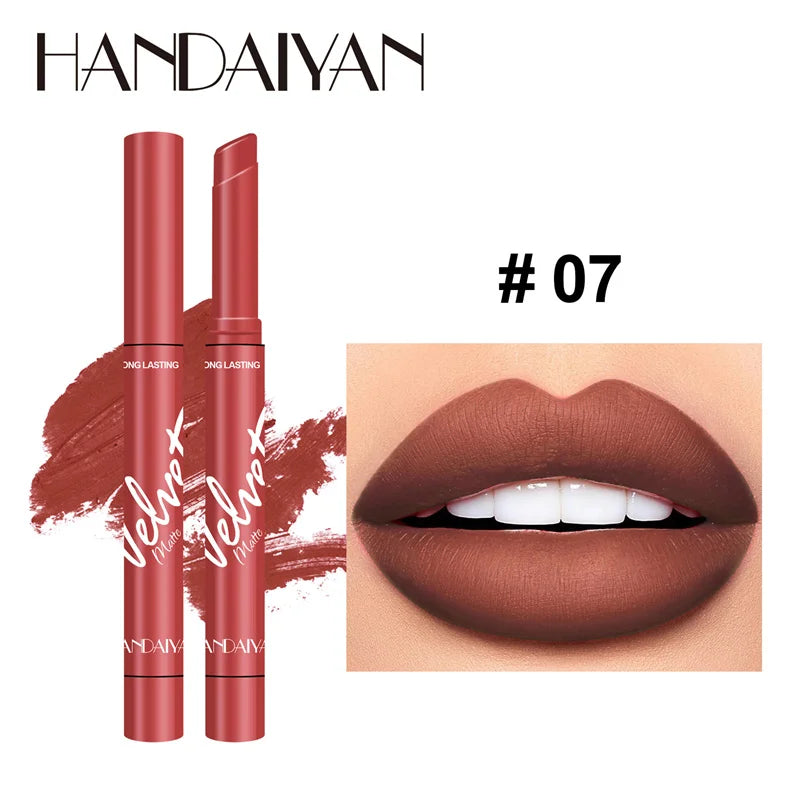 New 8 Colors Makeup Matte Lipstick Waterproof Long Lasting Lip Stick Sexy Red Pink Velvet Nude Lipsticks Make Up Woman Cosmetics