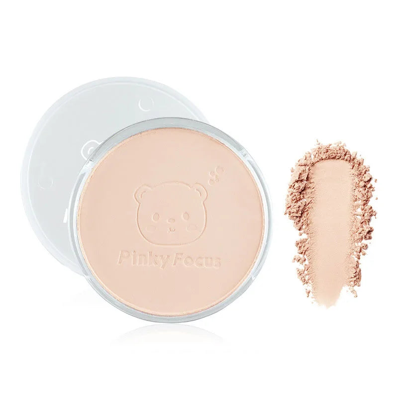 Natural Pressed Powder Transparent White Brighten Oil Control Concealer Lasting Face Makeup Setting Powder Waterproof Cosmetic