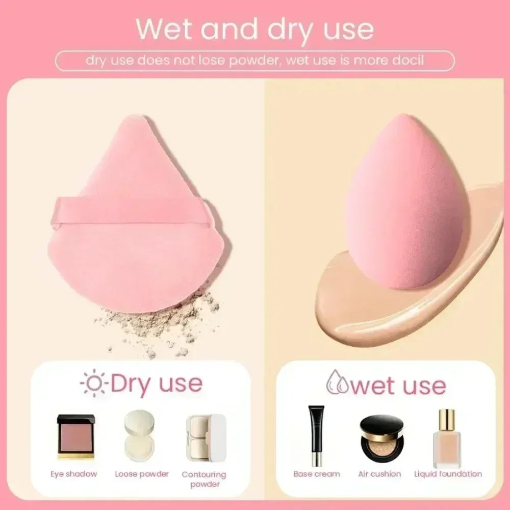 12Pcs Makeup Sponge Blender Beauty Egg Foundation Sponges Liquid Cream Cosmetic Puff Women Make Up Accessories Beauty Tools