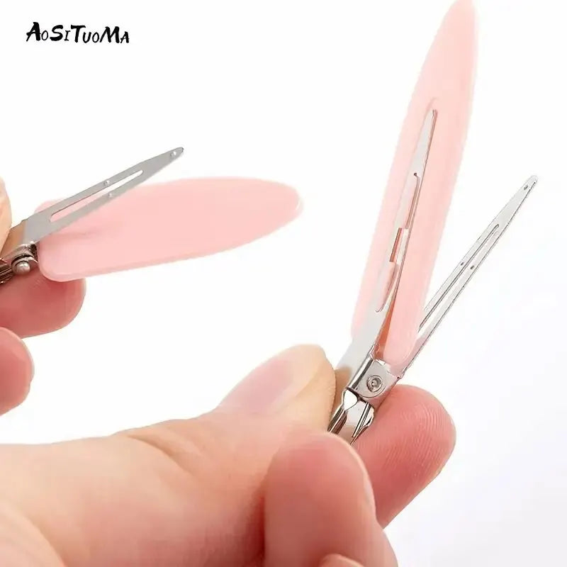 8pcs No Bend Hair Clips - Styling Clips for Salon Hairstyle, No Crease, No Dent, Perfect for Bangs, Waves, and Makeup