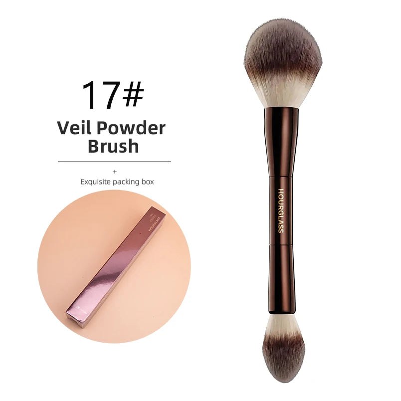 Hourglass Makeup BrushesRetractable Kabuki Brush Face Contour Foundation Buffing Brush Travel Foundation Brush with Box