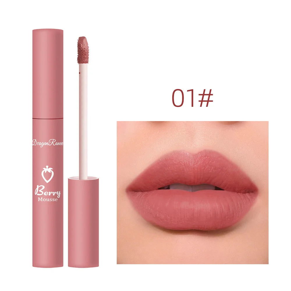 Nude Lip Gloss Matte Velvet Liquid Lipstick Waterproof Sexy Long Lasting Non-stick Cup Nude Red Make-up for Women Korea Cosmetic