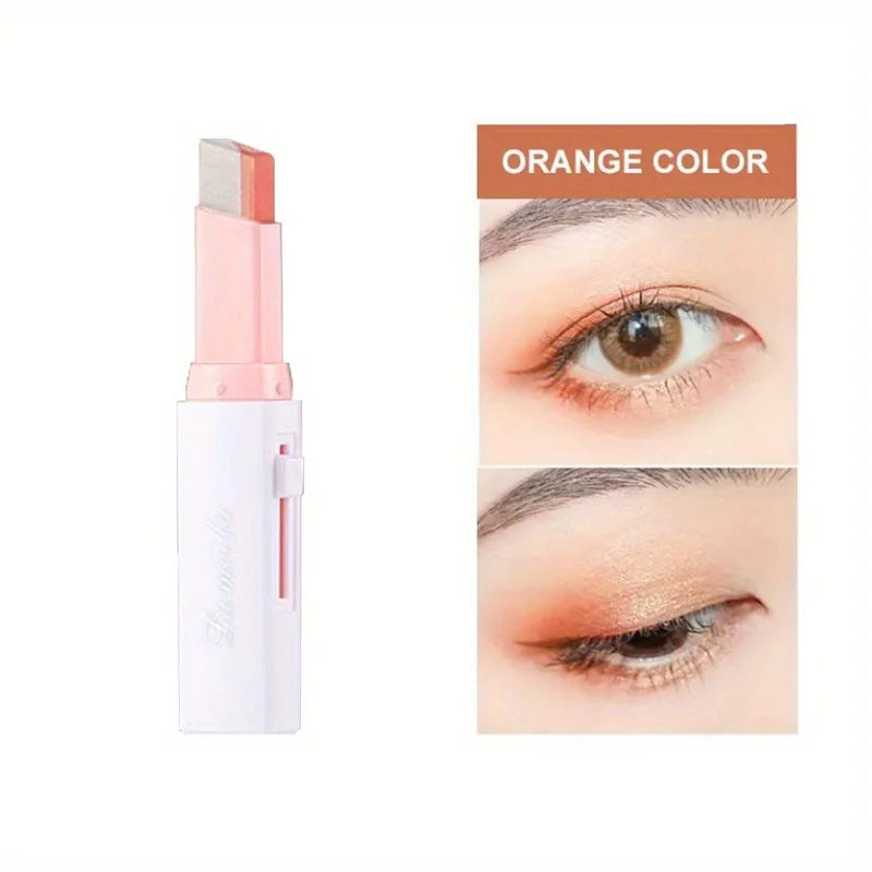 Two Color Gradient Eye Shadow Stick Three Dimensional Natural  Without Taking Off Makeup