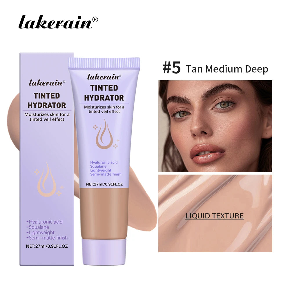 Strong Coverage Tinted Hydrator Make-up For Women Even Skin Tone Semi-matte Finish Natural Moisturizes The Skin Healthy Cosmetic