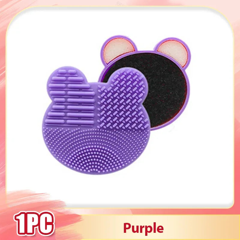 Make Up Brush Cleaner Pad Washing Brush Pad Cleaning Mat Cosmetic Brush Cleaner Universal Make Up Tools Scrubber Board Pad