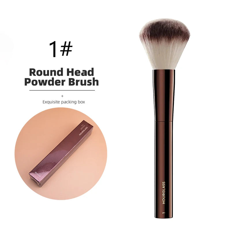 Hourglass Makeup BrushesRetractable Kabuki Brush Face Contour Foundation Buffing Brush Travel Foundation Brush with Box