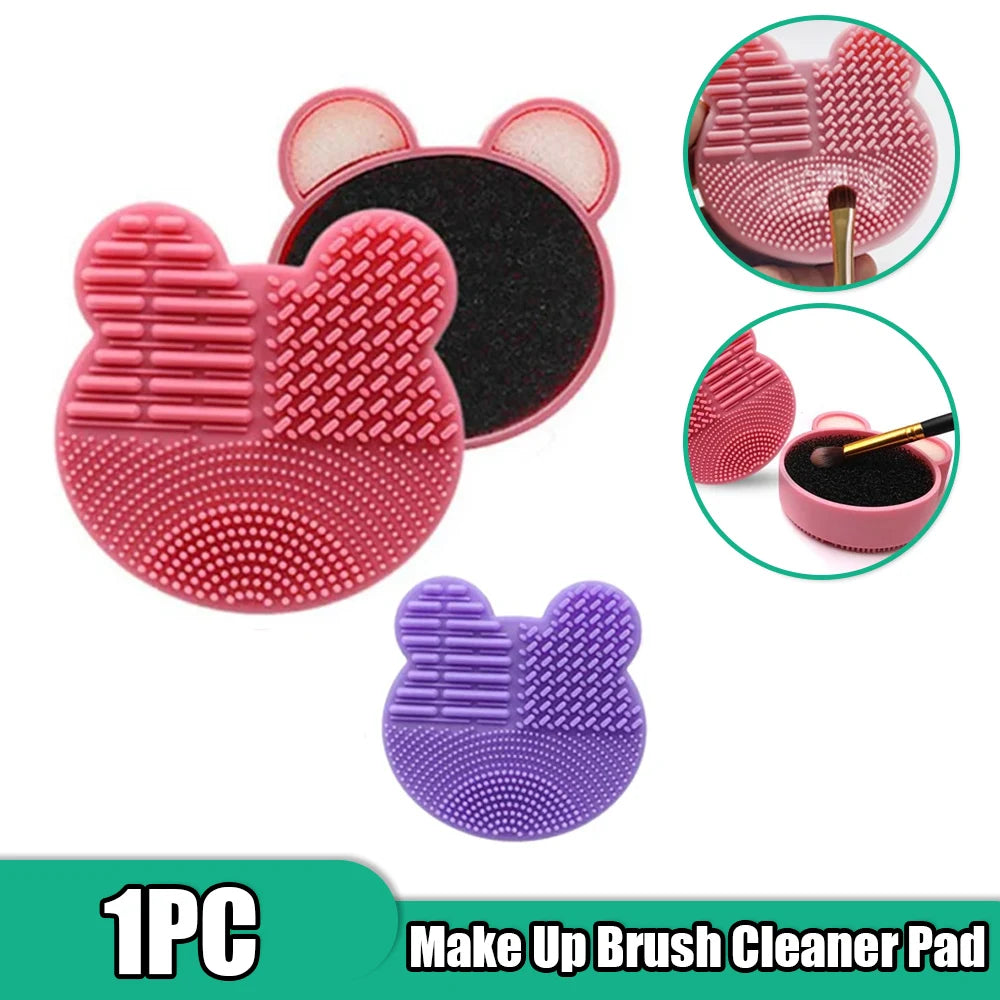 Make Up Brush Cleaner Pad Washing Brush Pad Cleaning Mat Cosmetic Brush Cleaner Universal Make Up Tools Scrubber Board Pad