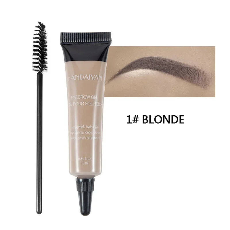 HANDAIYAN 6 Colors Eyebrow Dye Waterproof Tint Makeup Brush Set Brown Enhancer Eye Brow Dye Cream Make Up Paint Cosmetic