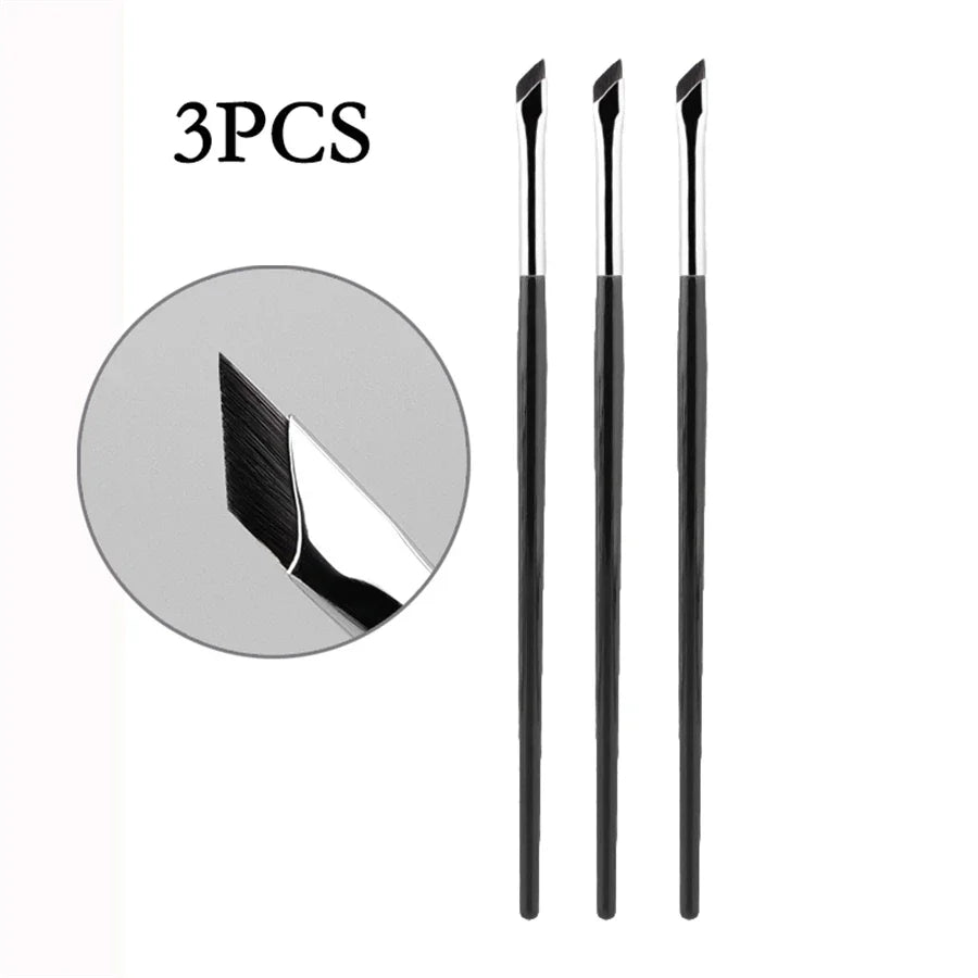 Upgrade Blade Eyeliner Brush Ultra Thin Fine Angle Flat Eyebrow Brush Under The Eye Makeup Brushes Precise Detail Brush white