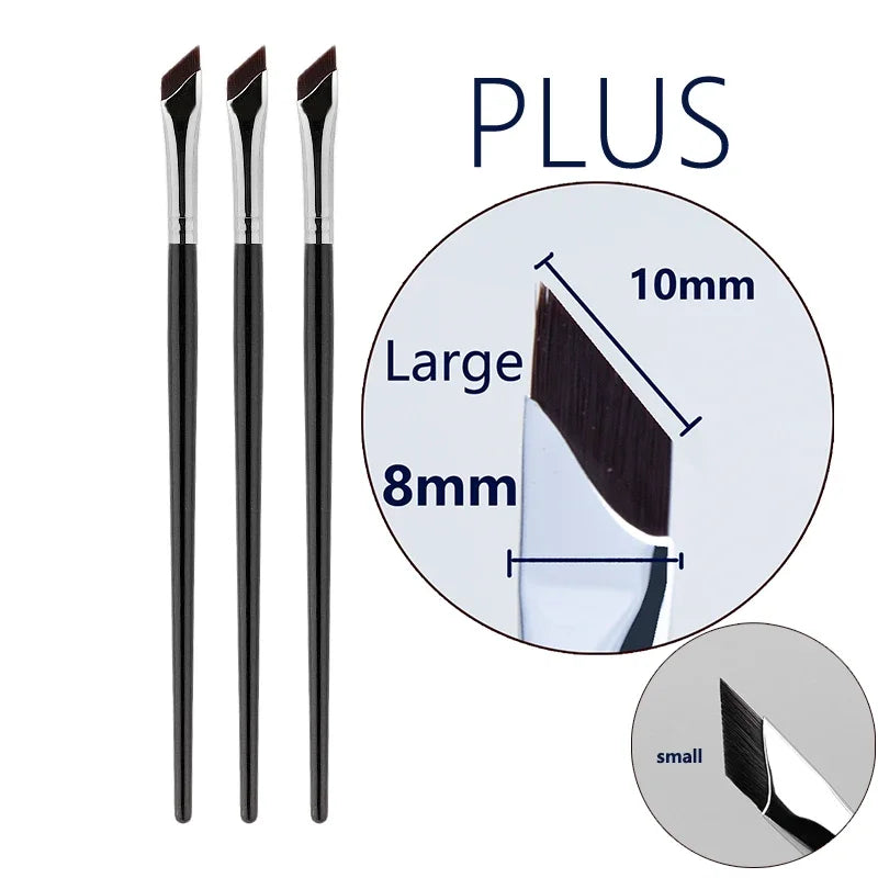 Upgrade Blade Eyeliner Brush Ultra Thin Fine Angle Flat Eyebrow Brush Under The Eye Makeup Brushes Precise Detail Brush white